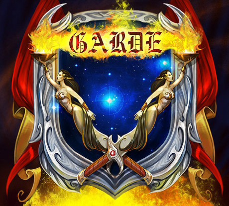 Das Wappen der Garde.