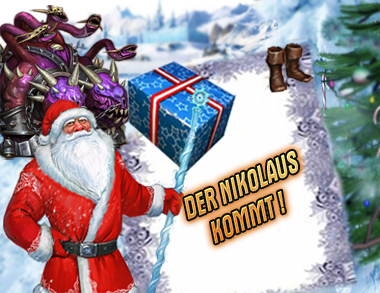 Der Nikolaus kommt im kostenlosen MMORPG Drachenkrieg